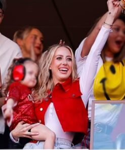 Brittany Mahomes Red Chiefs Denim Vest For Women