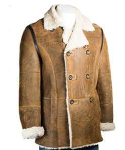 Brown-Shearling-Leather-Men-Coat