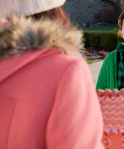 Haul Out The Holly Lit Up 2023 Lacey Chabert Coat