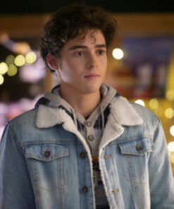 High School Musical S04 Joshua Bassett Blue Denim Shearling Jacket