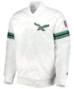 Men’s Starter White Philadelphia Eagles Full-snap Jacket