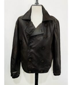 Mens-brown-long-peacoat