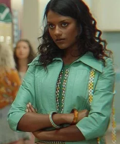 Olivia Hanan Sex Education Leather Jacket 2023
