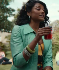 Olivia Hanan Sex Education Leather Jacket