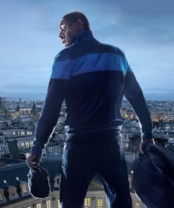 Omar Sy Lupin S03 Black Jacket 2023