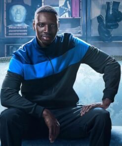Omar Sy Lupin S03 Black Jacket