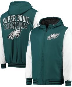 Philadelphia Eagles Green Varsity Full-zip Jacket