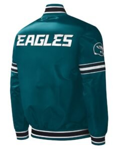 Philadelphia Eagles Midfield Satin Full-snap Varsity Jacket