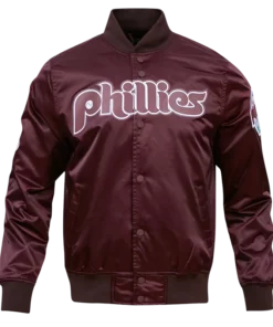 Philadelphia Phillies Retro Big Logo Maroon Jacket