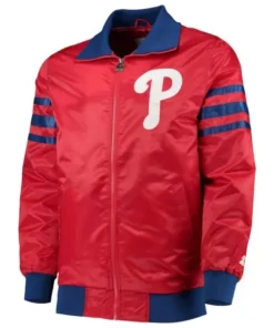 Philadelphia Phillies The Captain Ii Satin Red Jacket