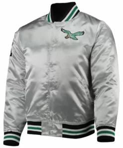 Philadelphia Silver Satin Jacket
