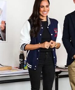 Robert Clack Meghan Markle Letterman Jacket
