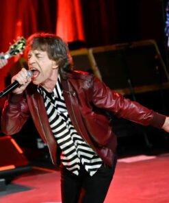 Rolling Stones Mick Jagger Leather Jacket 2023