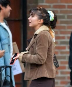Rowan Blanchard Corduroy Brown Jacket 2023