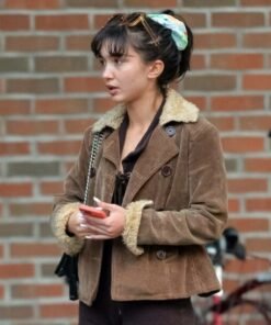 Rowan Blanchard Corduroy Brown Jacket