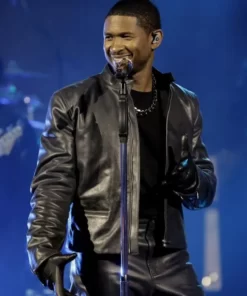 Super Bowl Halftime Usher Leather Jacket