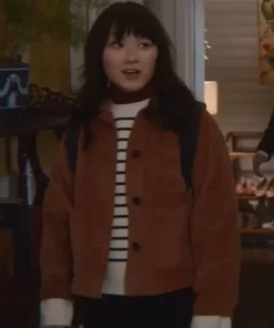 Thaddea Graham Sex Education S04 Brown Jacket 2023