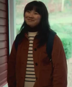 Thaddea Graham Sex Education S04 Brown Jacket