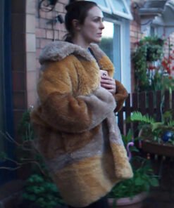 The Lovers 2023 Roisin Gallagher Tri-Color Fur Coat