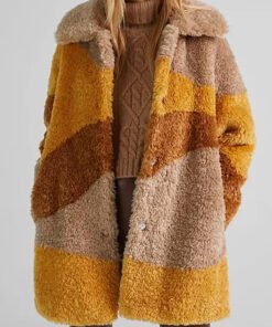 The Lovers Roisin Gallagher Tri-Color Fur Coat 2023