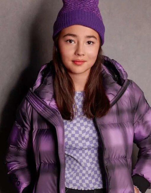 The Naughty Nine 2023 Imogen Cohen Purple Hooded Jacket