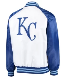 White/Royal Kansas City Royals Clean-Up Hitter Jacket