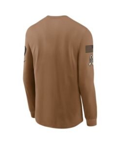 Los Angeles Rams Salute To Service Brown T-Shirt