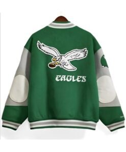 90s Eagles Letterman Jacket
