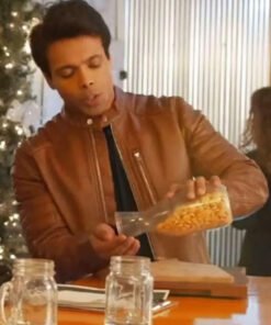 A Christmas Vintage Reid Rathore Brown Leather Jacket