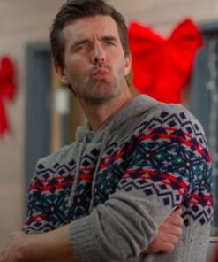 A World Record Christmas Lucas Bryant Grey Hoodie