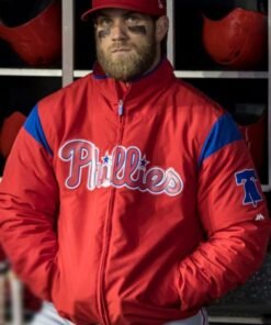 Bryce Harper Bomber Red Jacket 2023