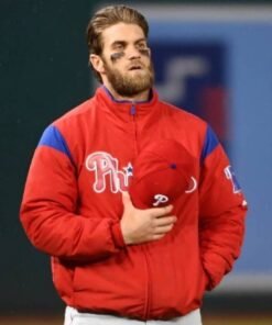 Bryce Harper Bomber Red Jacket