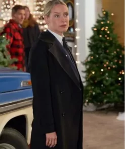 Christmas Island 2023 Rachel Skarsten Black Wool Coat