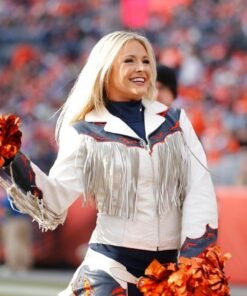 Denver Broncos Cheerleaders Fringe Jacket