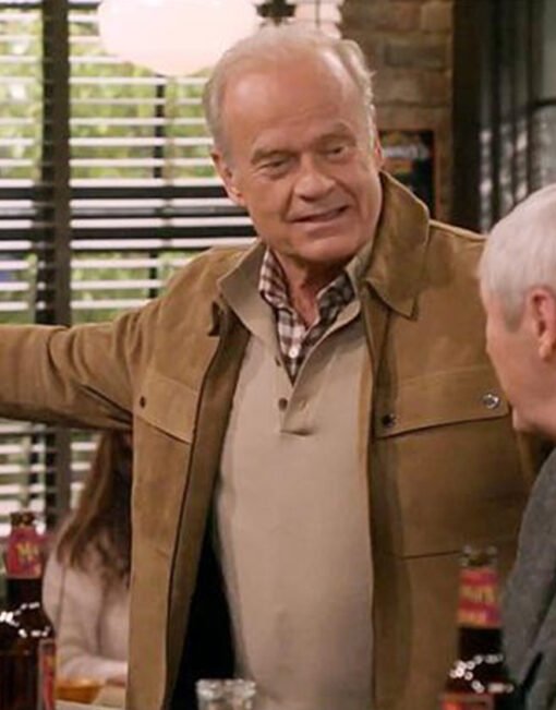 Frasier 2023 Kelsey Grammer Brown Suede Jacket