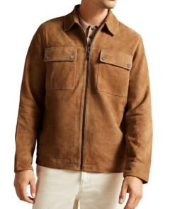 Frasier Kelsey Grammer Brown Suede Jacket