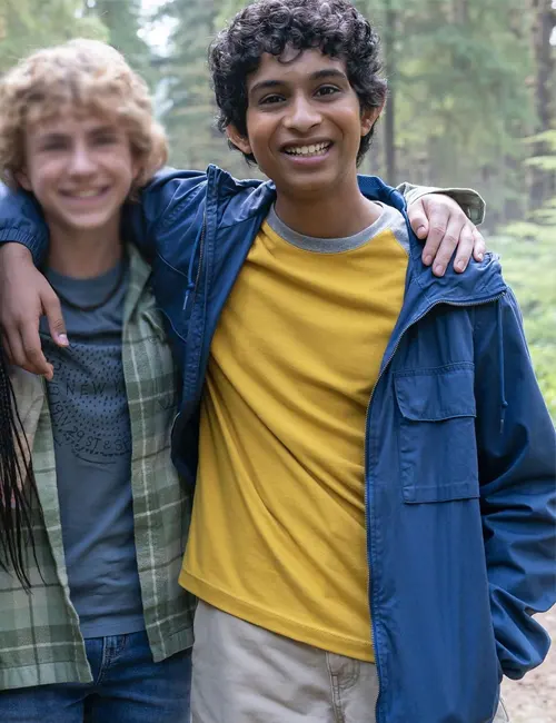 Grover Underwood Percy Jackson And The Olympians Blue Jacket