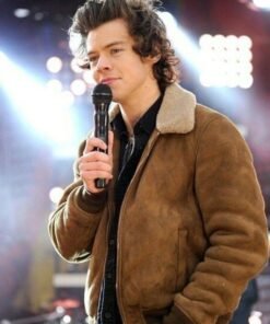 Harry Styles Suede Leather Jacket
