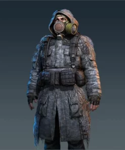 Heart Of Chornobyl 2023 Render Grey Hooded Coat
