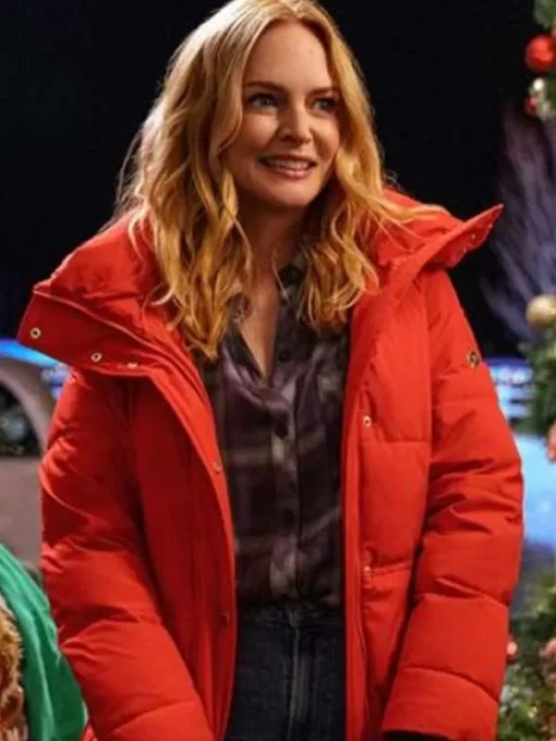 Heather Graham Best Christmas Ever 2023 Red Jacket