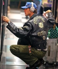 Jacob Elordi Leather Jacket