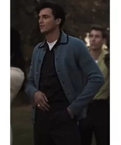 Jacob Elordi Priscilla 2023 Blue Jacket