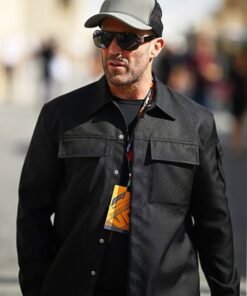 Jason Statham F1 Abu Dhabi Grand Prix 2023 Black Jacket