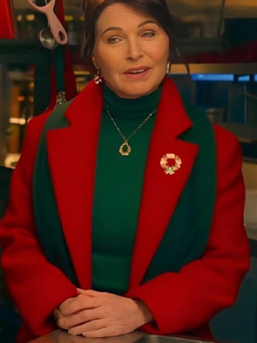 Jillian Murray Christmas Keepsake Elizabeth Red Trench Coat