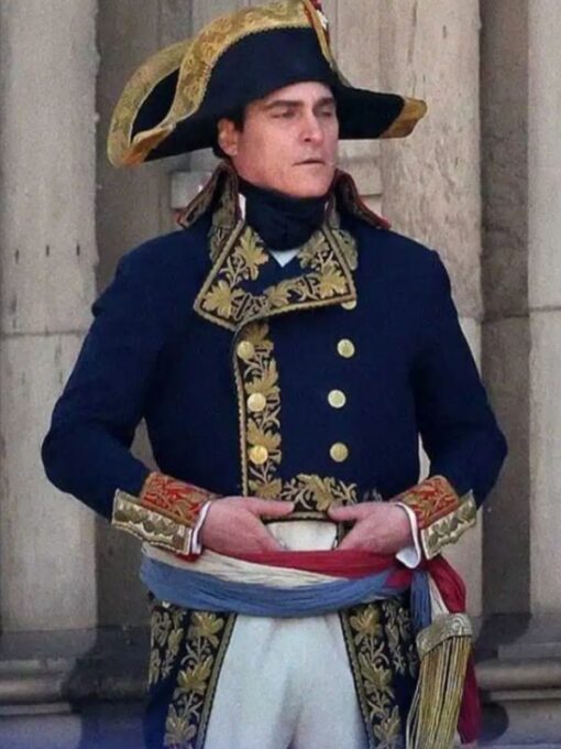 Napoleon Movie Joaquin Phoenix Blue Jacket