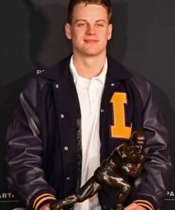 Joe Burrow Black Varsity Jacket