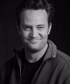 Matthew Perry Green Faux Fur Jacket