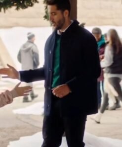 Mom’s Christmas Boyfriend Zach Smadu Blue Coat 2023