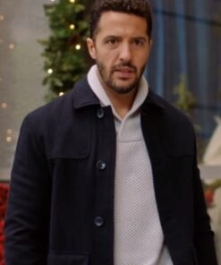 Mom’s Christmas Boyfriend Zach Smadu Blue Coat