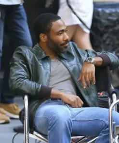 Mr. And Mrs. Smith Donald Glover Black Leather Jacket 2023